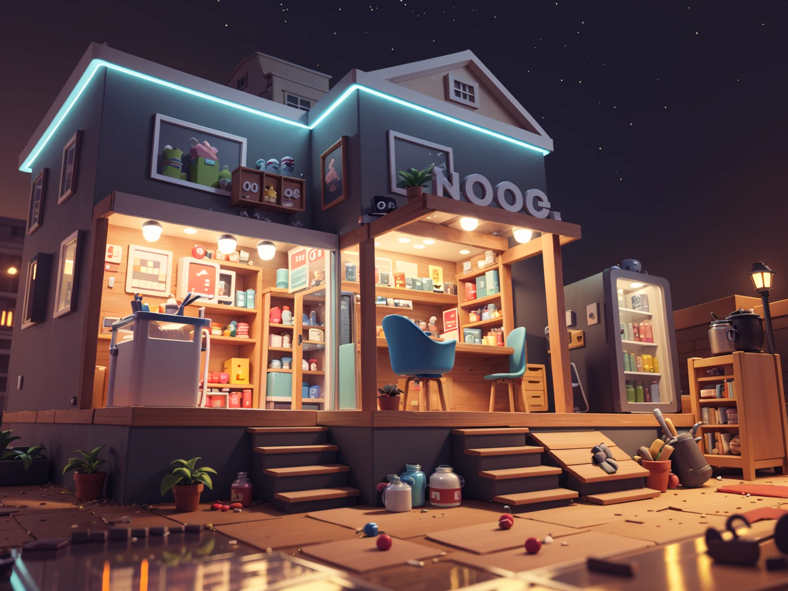 M_Scene 卡通景景 preview 1